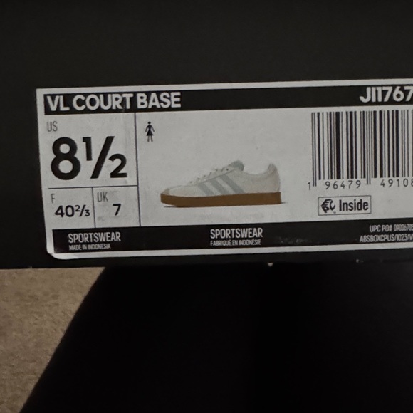 Adidas Cream and Light Blue Sneakers with Gum Sole - Picture 3 of 3